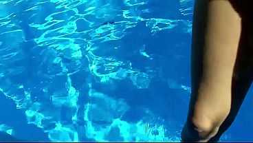 SINDEE SHAY Sexy All Natural Blonde Fucked Poolside by Big Cock and Gets Facial