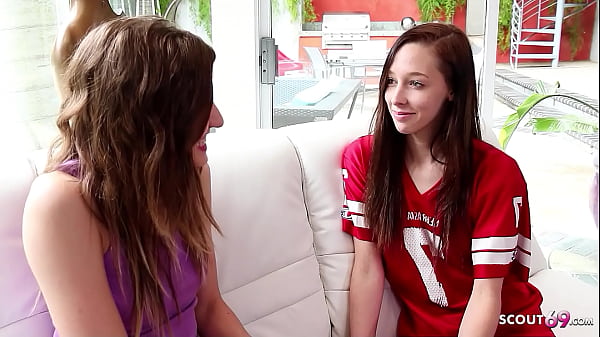 Small tits ginger teen seduce classmate to lesbo sex