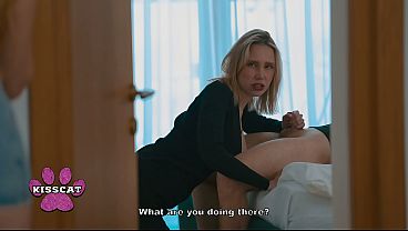 Step Mom Spanks Polly Yangs Doggy After Catching Blowjob with Step Brother 30 sec