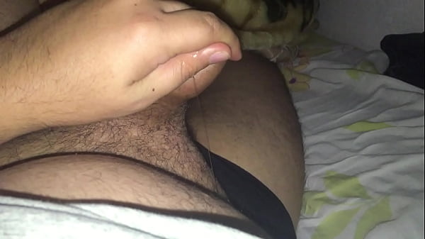 Punheta no pau babão