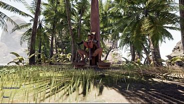 Lara Croft explores a desert island using her ass and pussy. 3D Animation Hentai Game