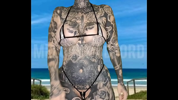 Milf Micro Bikini Modelling on the Beach