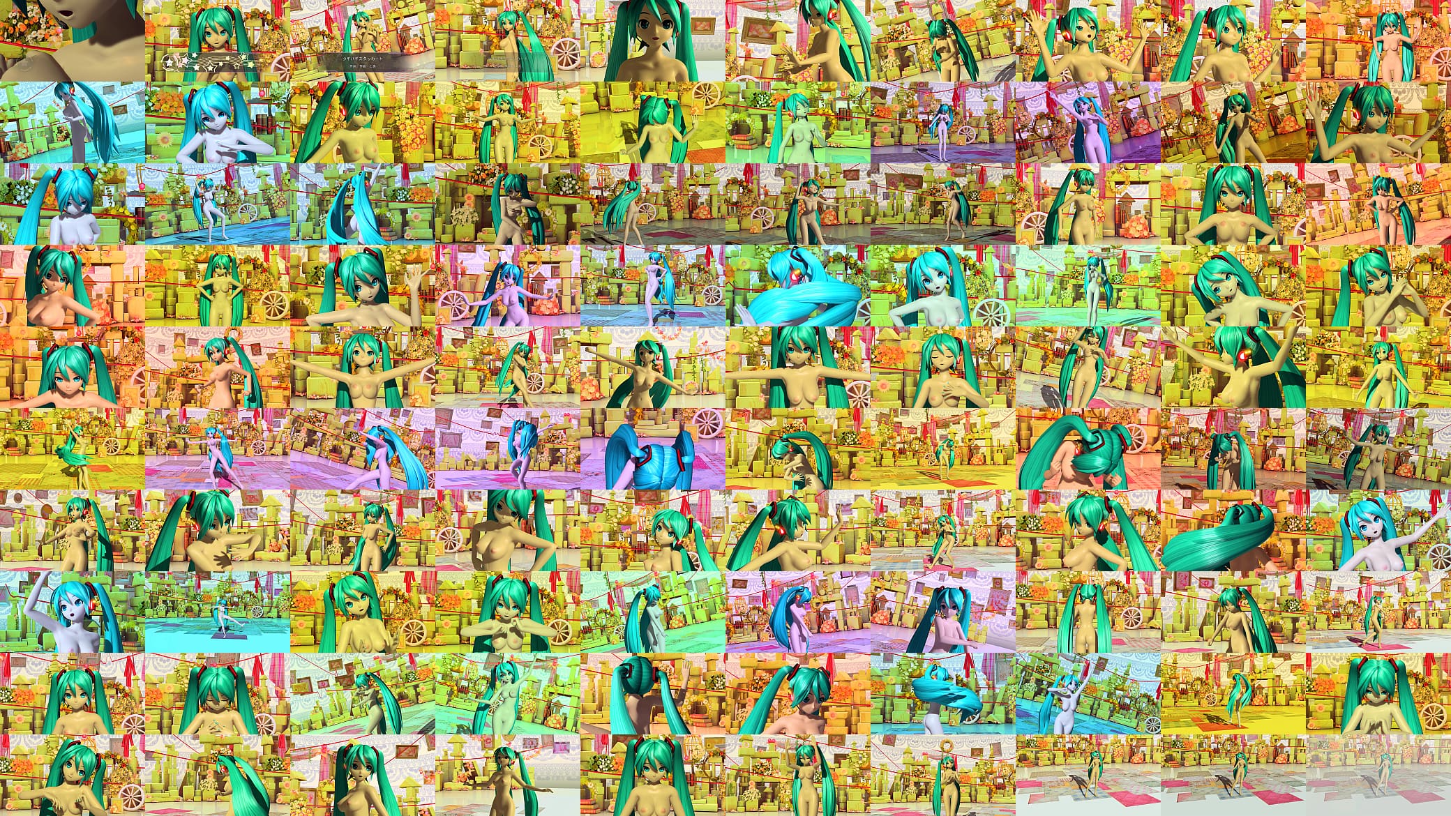 Hatsune Miku Patchwork Staccato Project diva Nude Mod Full Nude 预览图