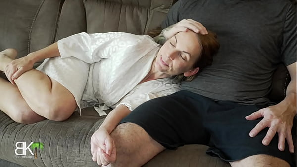 Mommy And StepSon Share A Couch