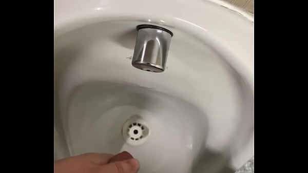 Download Video - Having a hot wank in public toilets and cuming all over the urinal