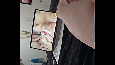 masturbation with a plug in