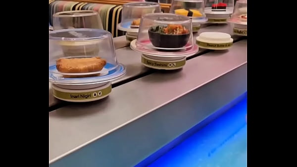 I'm at a conveyor belt sushi place! Who wants to buy me some sushi?