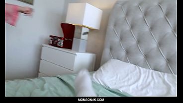 Stepmom Helps Dry Him Off Then Drains His Full Balls