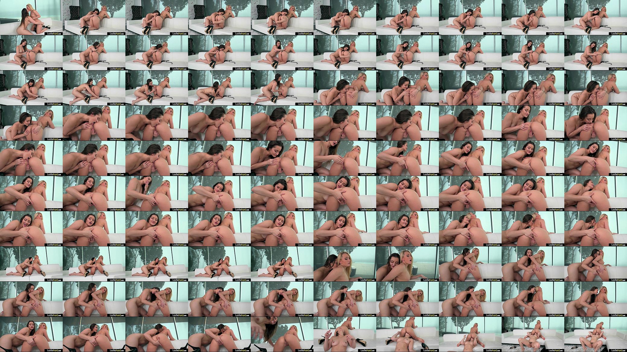Teen Hot Lez Girls (Aj Applegate &amp; Dani Daniels) Play In Front Of Camera clip-04 预览图