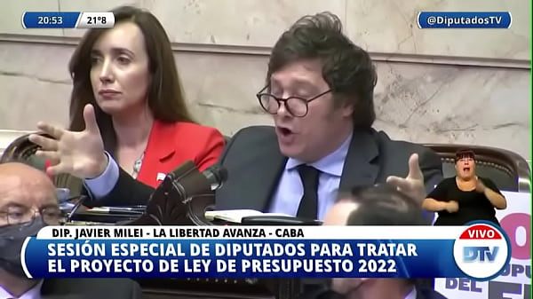 Milei rompiendo el culo a la casta política en 2 tiempos