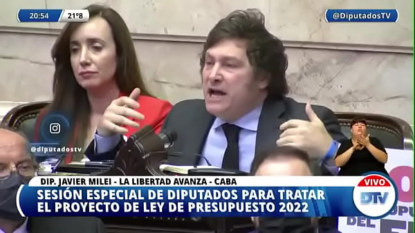 Milei rompiendo el culo a la casta política en ...