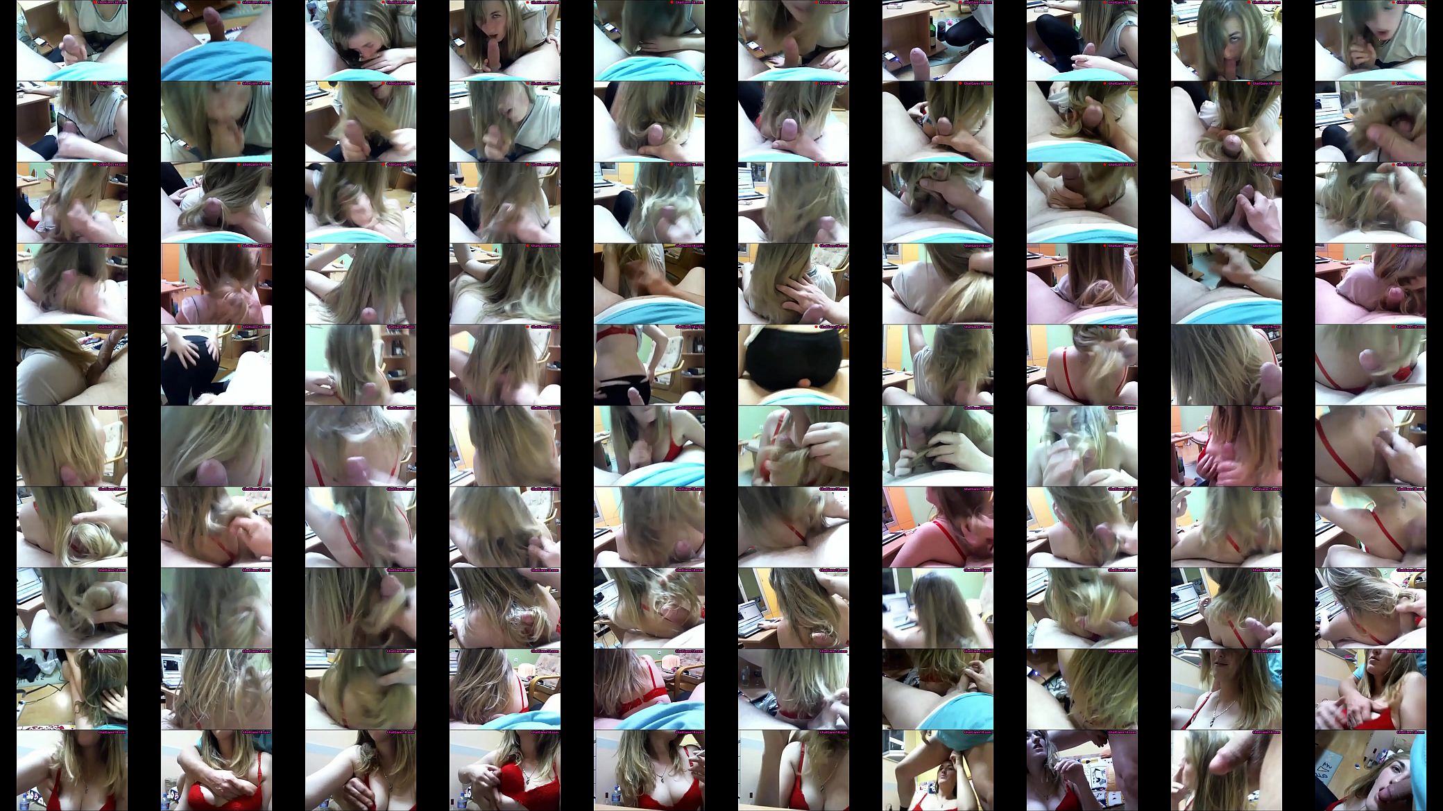sexy blonde hairjob and cum in hair hairplay long hair 预览图