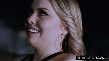 BLACKEDRAW Petite perfect blonde takes on super sized BBC