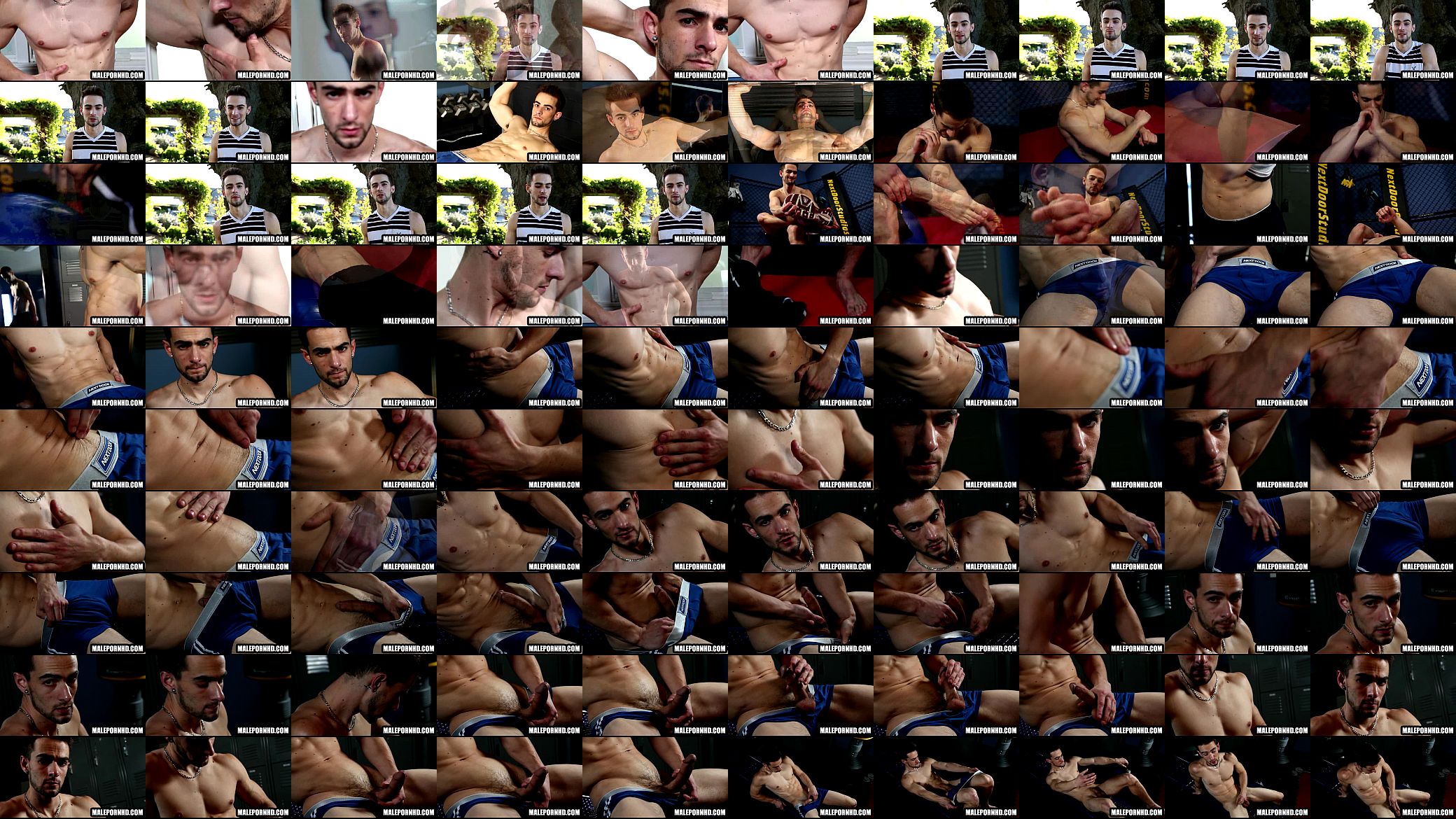 This sexy muscular stud is jerking himself off 预览图