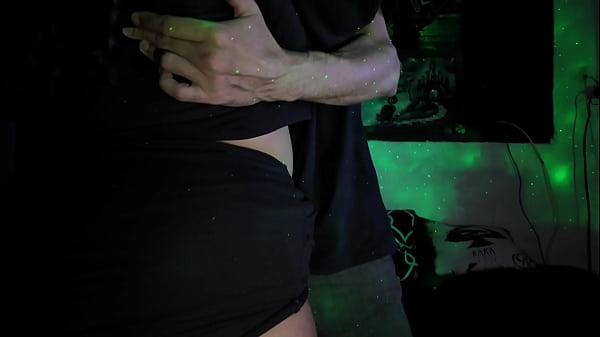 I take my top off and suck his thick cock deep