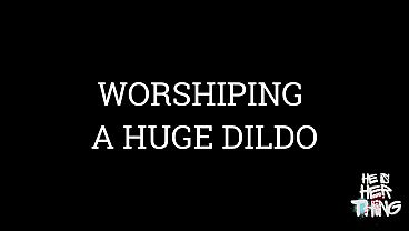 Worshiping a Huge Dildo: Total Slave Submission