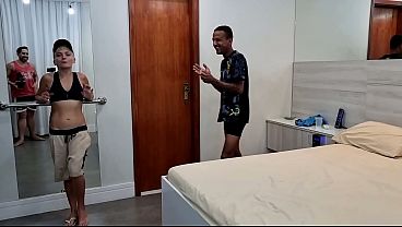 Behind the scenes of Sapatinha giving her ass to the super-endowed Britadeira.