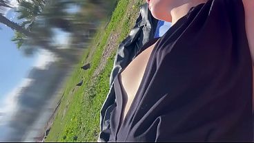 Public Nudity Compilation - Topless Beach and Pizza Delivery