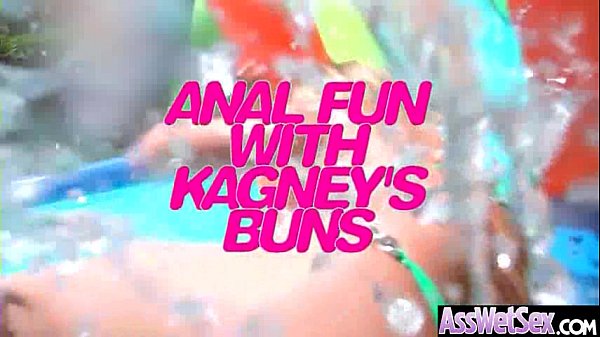 (Kagney Linn Karter) Huge Butt Oiled Girl Enjoy Anal Hardcore Intercorse clip-18