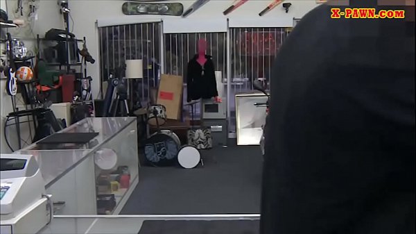 Small breasts babe railed by pawn keeper
