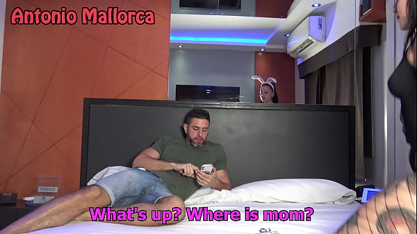 Hot Easter Bunny Argentinian Convinces Her Stepfather With Sex To Go Party