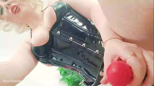 Strapon Fetish BDSM Selfie FemDom POV Video (Arya Grander)