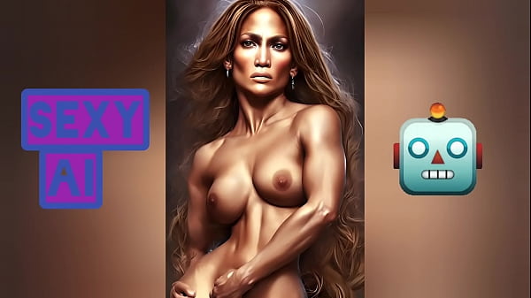 Jennifer Lopez huge tits and ass ,perfect body AI Art Tribute
