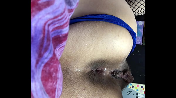 Anal Close up - my asshole dilated and spread with a plug