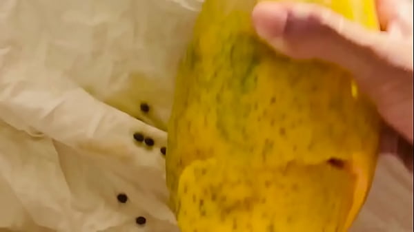 ASMR Boy Fucks Papaya