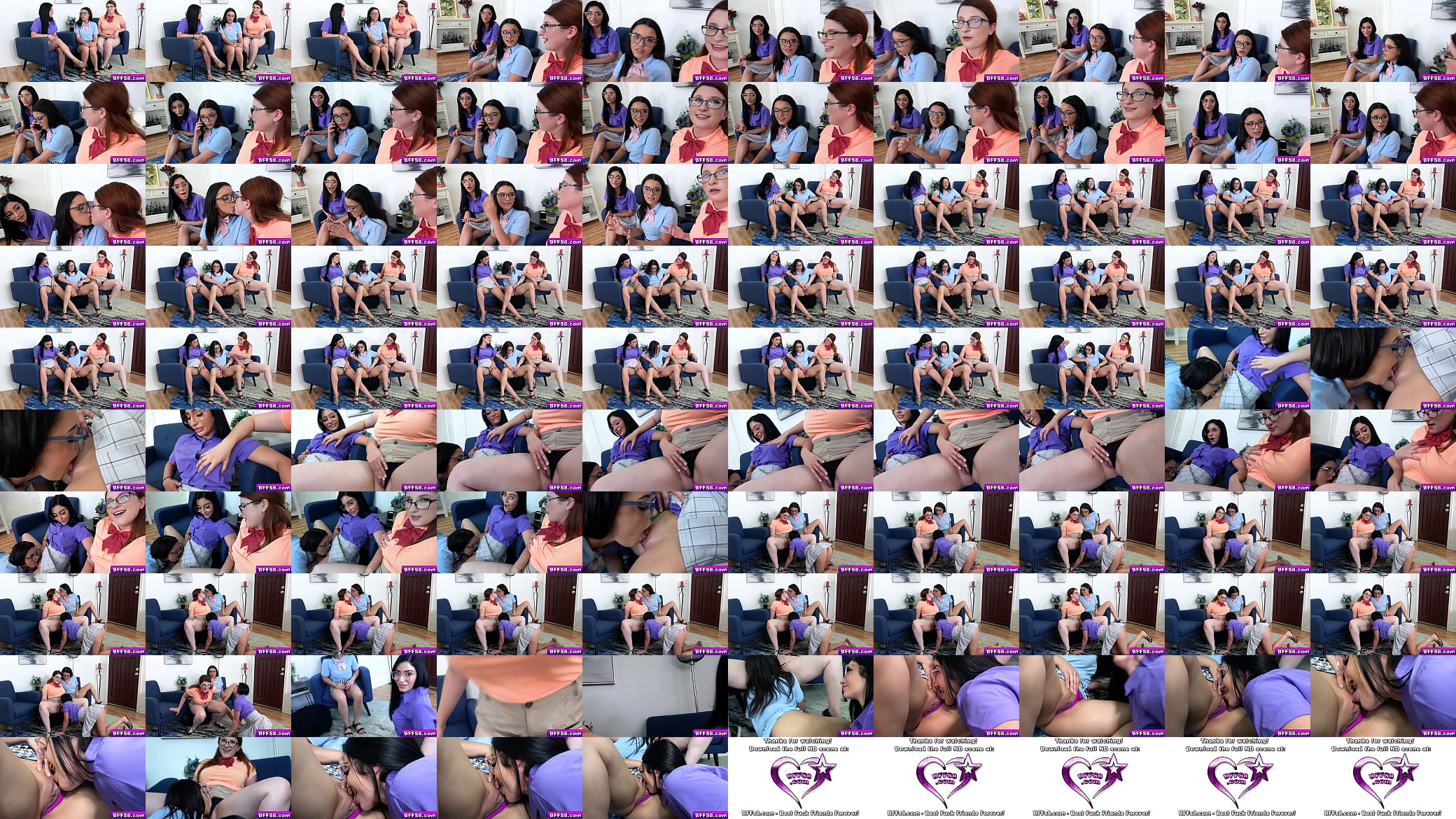 Nerd bestfriends starts making out teasing and touching each others bodies 预览图