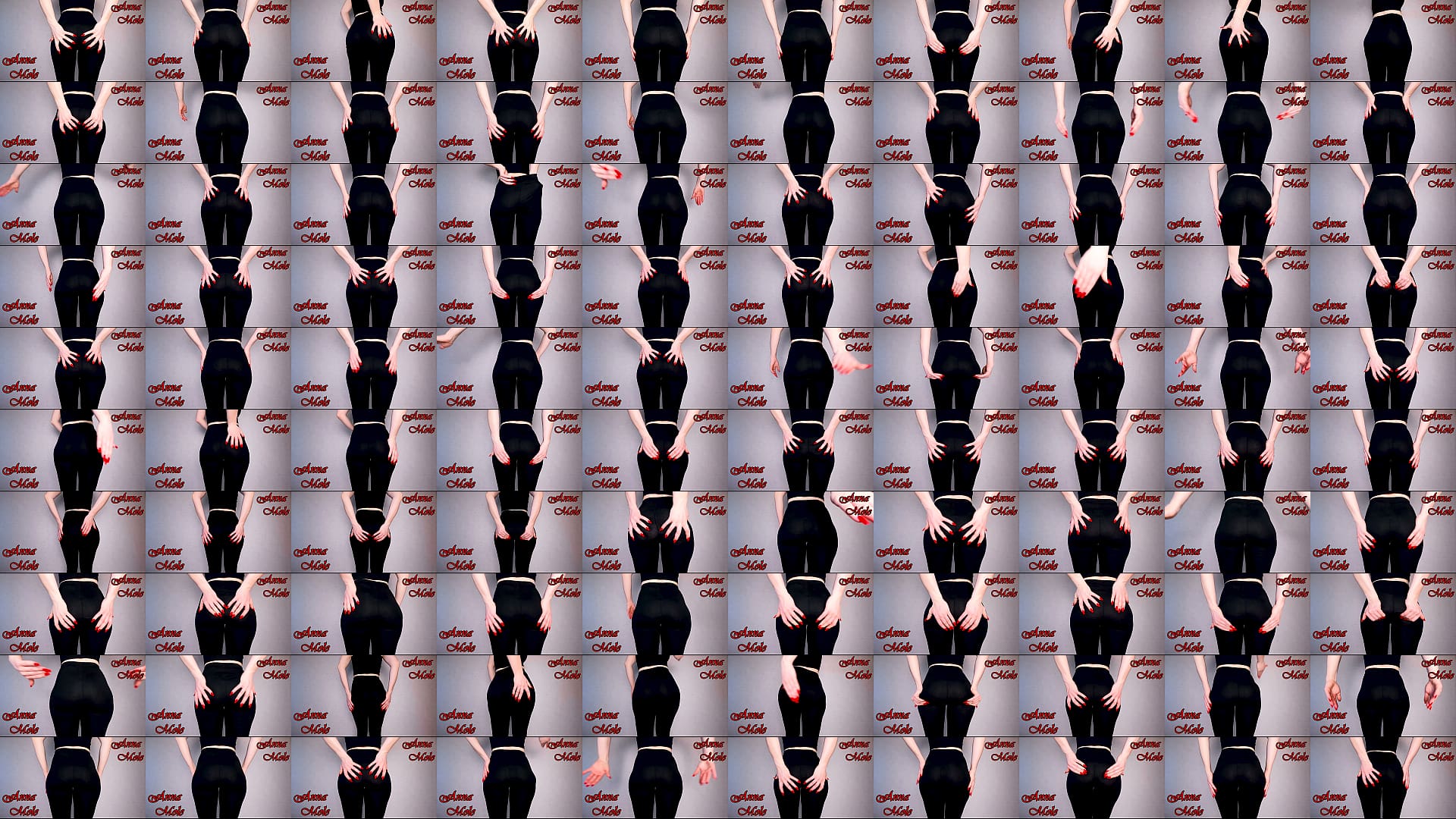 My juicy, appetizing ass in leggings, the sound of juicy smacks on my butt. 预览图