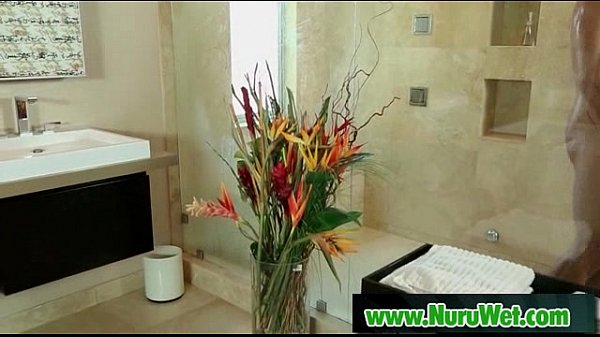 Hot babe gives pleasure to client in nuru massage  12