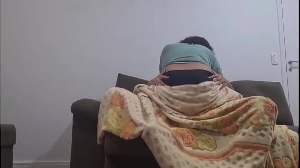 REAL stepmom bouncing fat cock stepson
