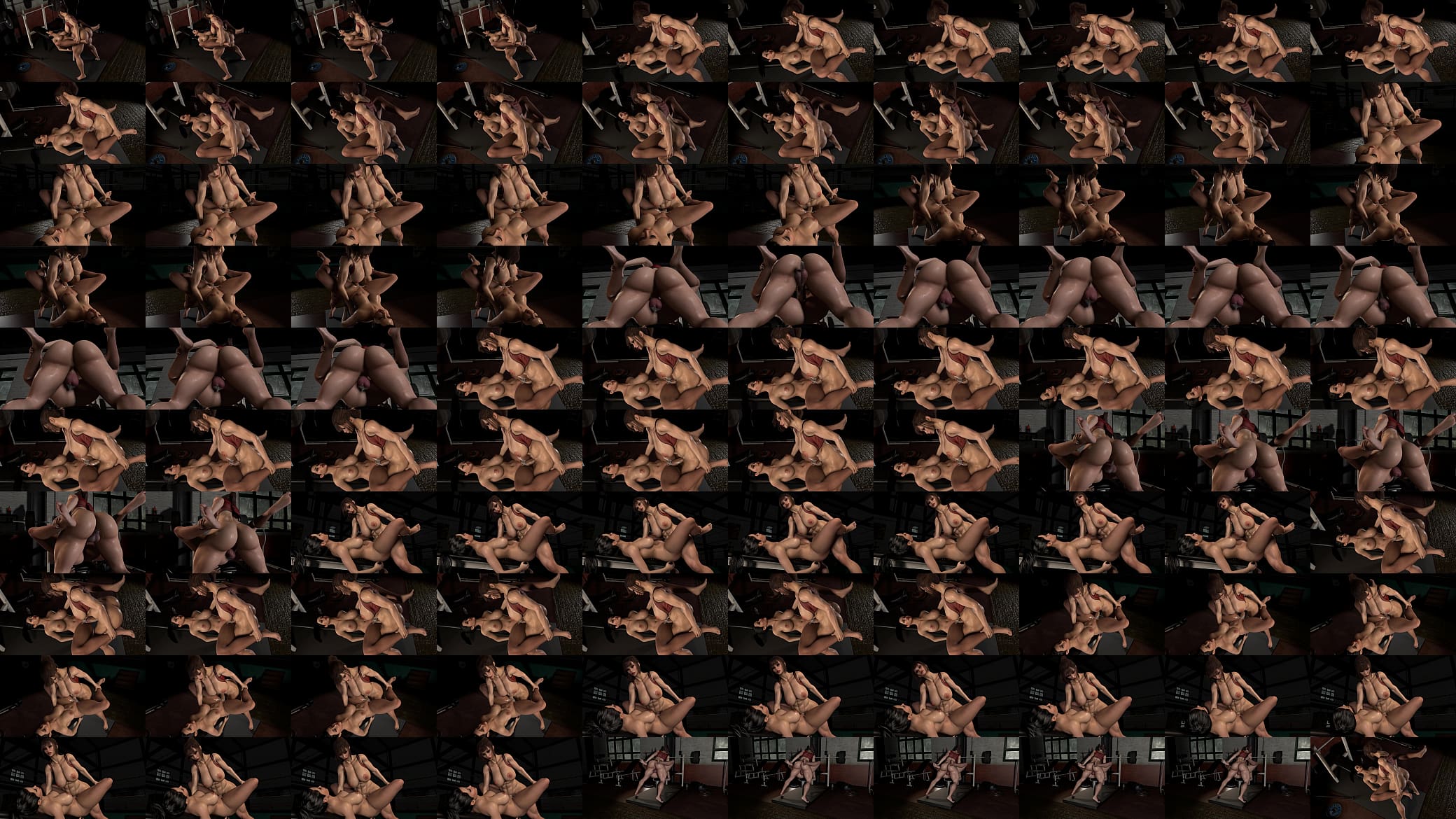 Pounding Dickgirl Ass Gym 预览图