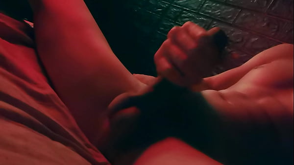 Download Video - Very passionately masturbates a huge cock at night and moans&excl;