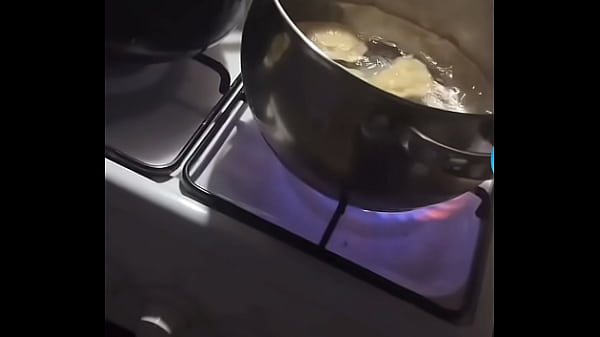 Cooking some pierogi