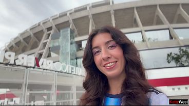 Download Video - Katty West is obsessed with football and sex&excl; So she finds a fan for a hot fuck&excl;