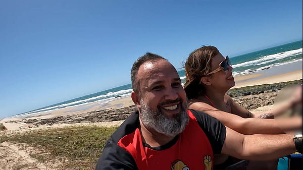 Ma Santos with Ted's Ride in the Buggy on the beach in Futuro Ceará