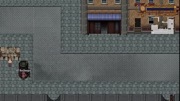 Download Video - Garota de peitos pequenos fica sem camisa perto de varios Homens e eles n&atilde;o percebem - Detective girl of the steam city - Parte 3