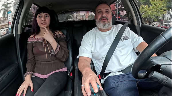 Another young girl giving her sweet ass while hitchhiking on the city streets - Nyx Luar