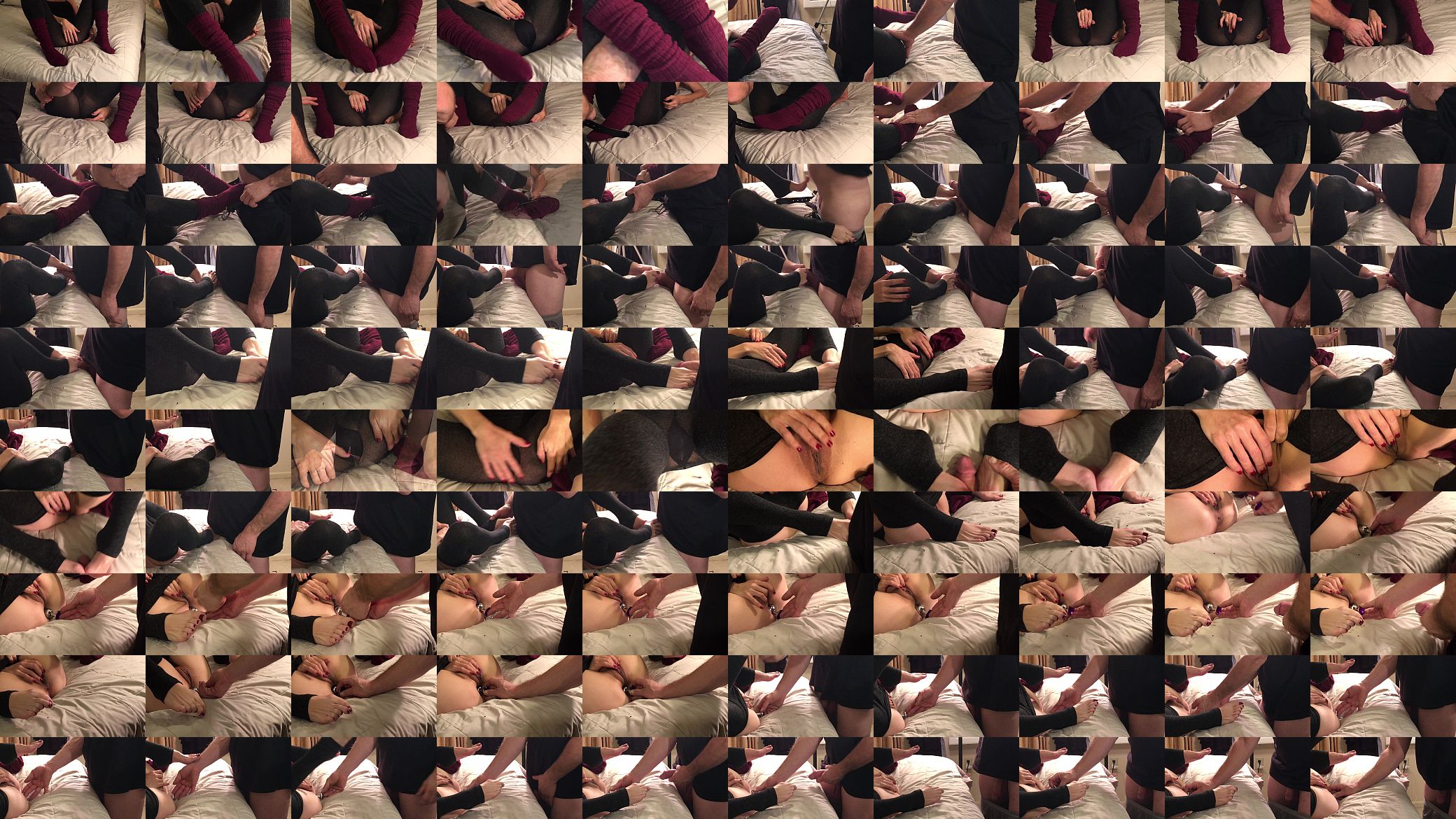 Babygirl Anita Cummings gives foot fetush footjob 预览图