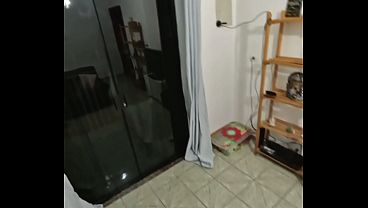 The lesbian neighbor fell face-first onto the cock.