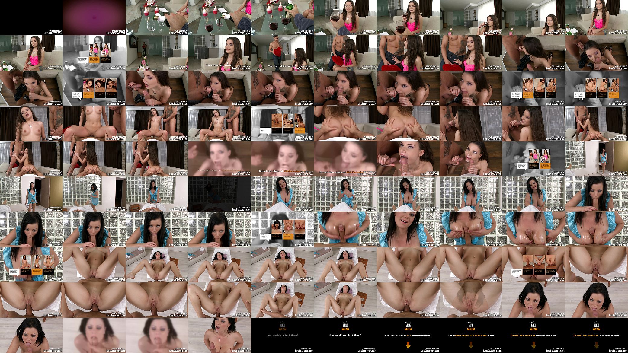 Threesome with a teen and sexmassage with a busty babe 预览图