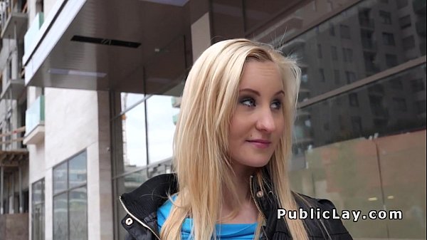 After takes money blonde bangs in hotel