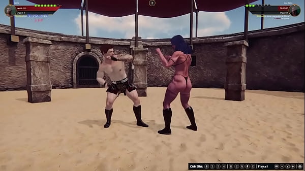 Jerle VS Lucifera (Naked Fighter 3D)