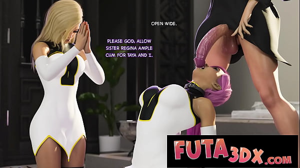 Download Video - Futa3DX - Pious Big Dicked Futa Serves Her Cock In Hot Threesome