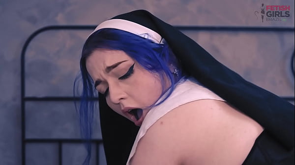 Download Video - Nun Madalena Taking a Nice Cumshot Inside Her Ass&comma; Very Naughty She Puts the Cum Out While the Priest Watches&period;