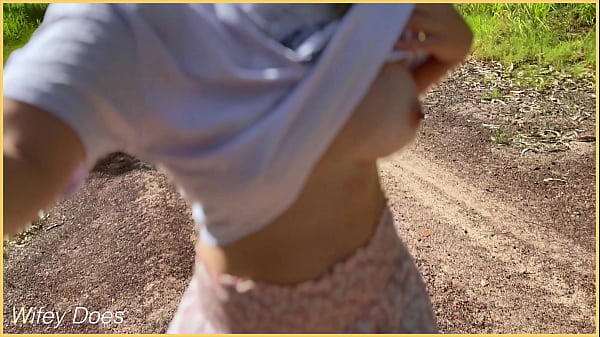 Wifey loves to be braless in public