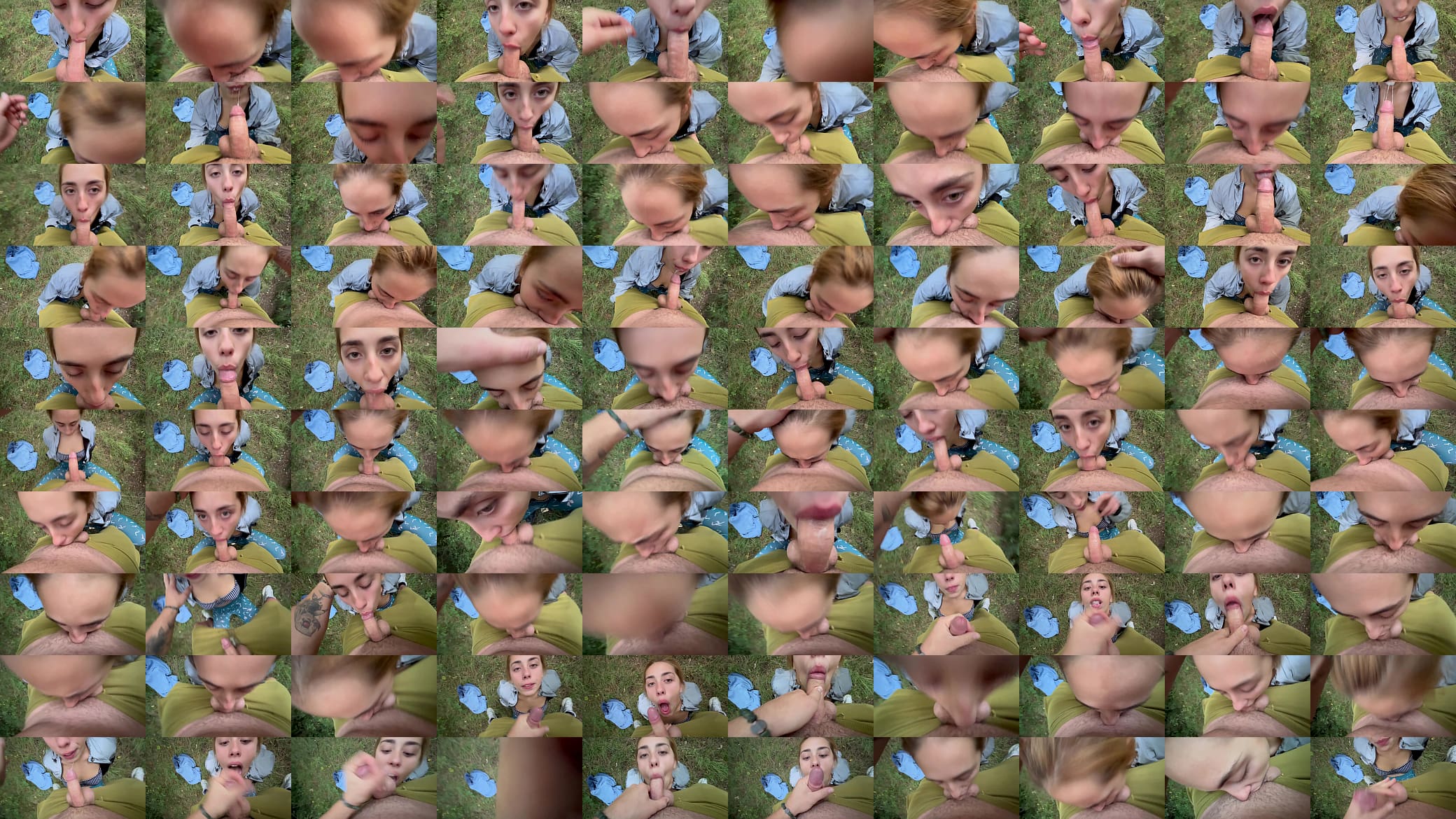 Cum Hungry In The Forrest SLOPPY THROATFUCK CUM 预览图
