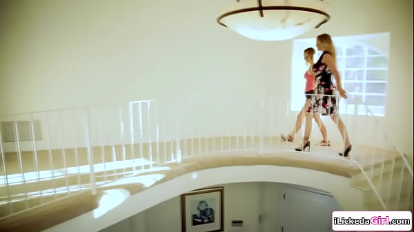Download Video - Lesbian babe catching girlfriend cheating with her stepmom